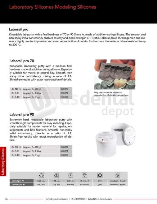 DREVE - Laborsil pro 70 2 x 1.2 l (1.9 kg) - # D38391