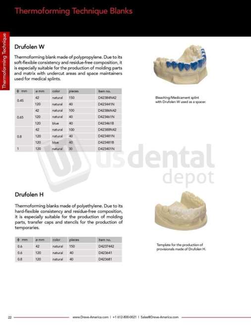 DREVE - Drufolen W 42 x 0.45 mm / 150 Pieces - # D42384N42