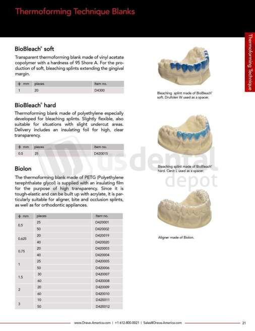 DREVE - BioBleach soft 120 x 1 mm / 20 Pieces - # D4300