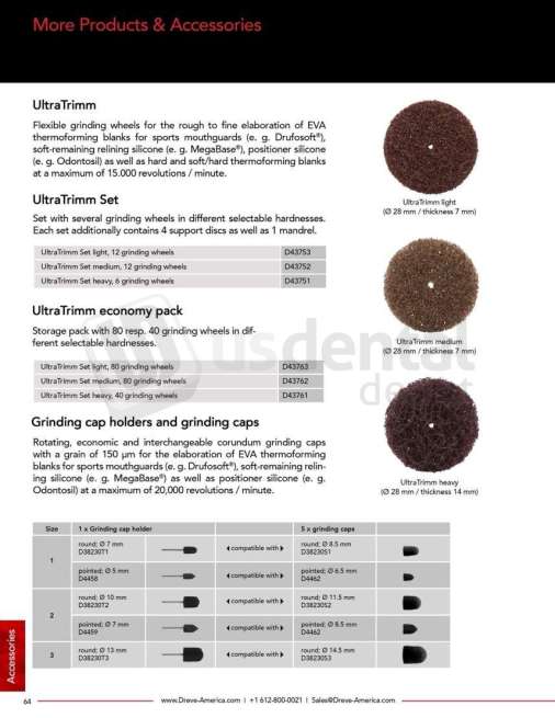 DREVE - UltraTrimm light Refill Pack 80 Grinding Discs - # D43763