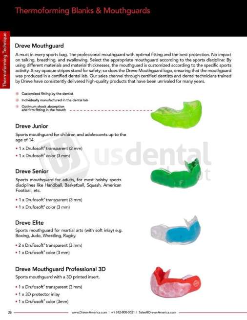 DREVE - Dreve Mouthguard Box Red - # D4444E