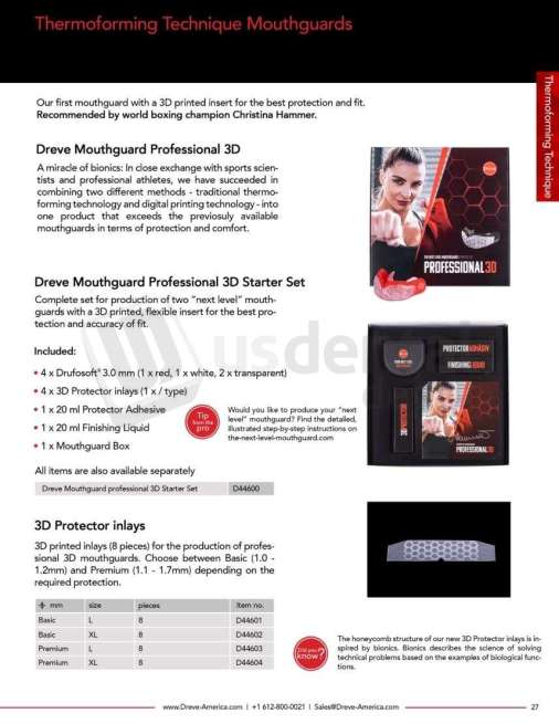 DREVE - 3D Protector Inlays Basic XL - # D44602