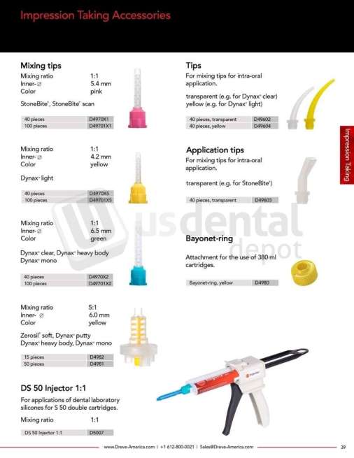 DREVE - Mixing Canulas Transparent - # D49601