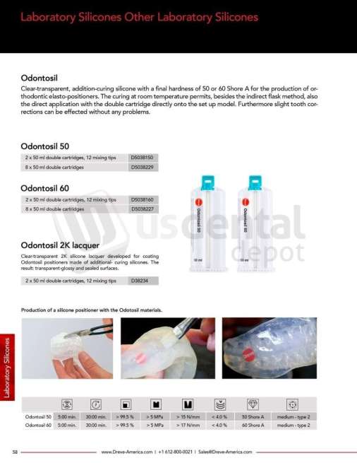 DREVE - Odontosil 50 8 x 50 ml double cartridges - # D5038229