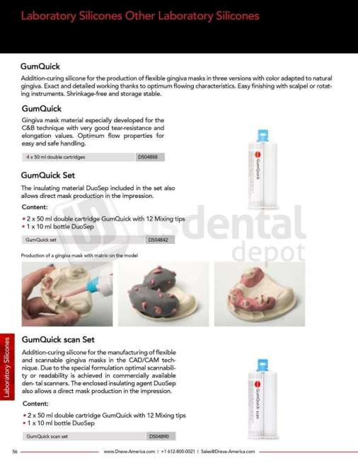 DREVE - GumQuick implant Set 2 x 50 ml double cartridges - # D504892