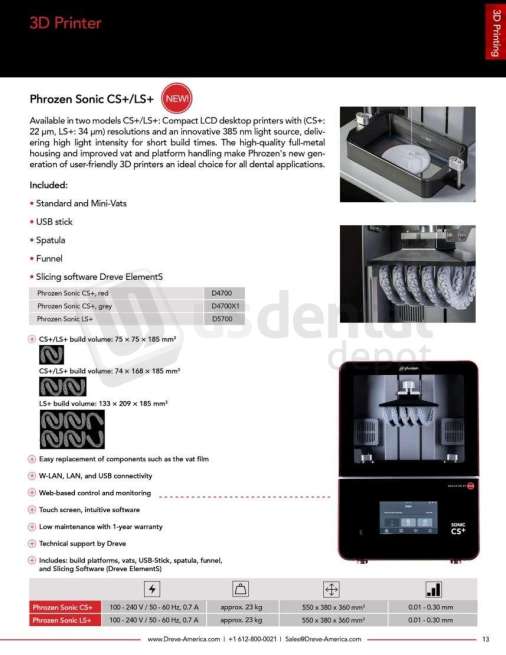 DREVE - Phrozen Sonic LS+ 3D Printer - # D5700