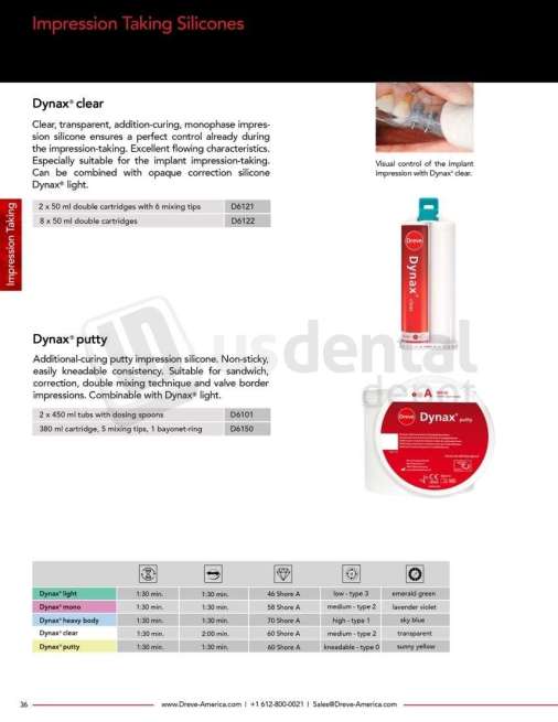 DREVE - Dynax clear 2 x 50 ml Double Cartridge - # D6121