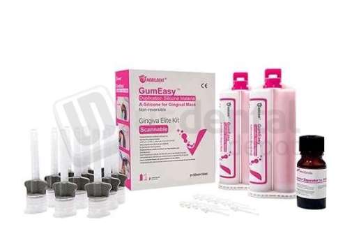 HUGE DENTAL - Addition-curing gingival mask silicone for reproducing gingival morphology in implant and fixed denture restorations with precise detail and dimensional stability. - # PERFIT-GM-Kit-S