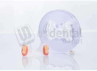 HUGE DENTAL - Semi-flexible nylon resin milling disc for metal-free removable partial denture frameworks with comfortable fit, esthetics, and durability. - # FLD9820-Pink