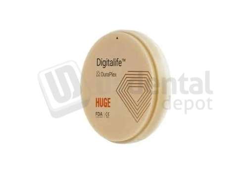 HUGE DENTAL - Next-generation nano-reinforced PMMA disc offering higher hardness, wear resistance, long-term durability, and improved aesthetics for demanding provisional and implant cases. - # DPML9820-B1