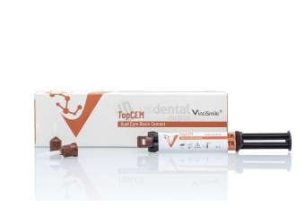 HUGE DENTAL - Dual-cure luting resin cement for crowns, bridges, inlays/onlays, veneers, posts, and metal, ceramic, zirconia, or composite restorations. - # TOPCEM-DCRC-A3