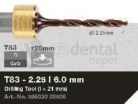 iMES iCORE - Original CORiTEC Drilling Tool for cobalt-chrome, titanium workflows. 2.25 mm diameter, 6 mm shank. - # 526032 22506