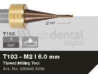 iMES iCORE - Original CORiTEC Thread Milling Tool M2 for cobalt-chrome, titanium workflows. M2 thread size. - # 526040 2006