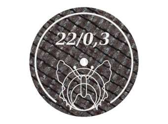 DVA - White Butterfly Disc (22 x 0.3 mm, 10 Pack) for laboratory cutting and contouring, 22 x 0.3 mm, 10 pack. - # BFWHITE22.3X10