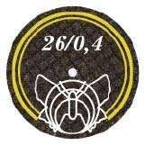 DVA - Yellow/White, White, Yellow Butterfly Disc (26 x 0.4 mm, 10 Pack) for laboratory cutting and contouring, 26 x 0.4 mm, 10 pack. - # BFYEWHITE26.4X10