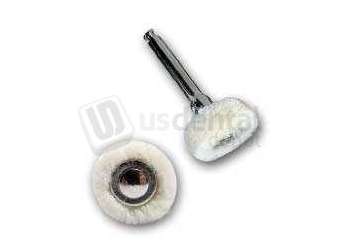 DVA - Mini Cotton Buff, Contra-Angle (144 Pack) for professional dental laboratory workflows. - # CDMINIBUFF-144