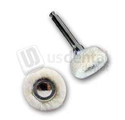 DVA - Mini Cotton Buff, Contra-Angle (144 Pack) for professional dental laboratory workflows. - # CDMINIBUFF-144