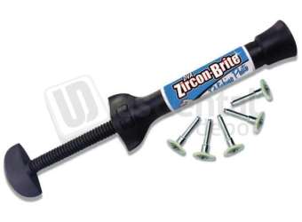 DVA - Zircon-Brite Syringe (6 g + 5 Brushes) for restorative finishing and polishing workflows. - # PPZIRSYRING-6