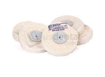 DVA - Cloth Wheel 10 Pack 3" X 50 Ply for restorative finishing and polishing workflows. - # RSWHEEL-10