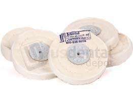 DVA - Cloth Wheel 10 Pack 3" X 50 Ply for restorative finishing and polishing workflows. - # RSWHEEL-10