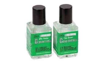 DVA - Conditioner Glass Bottles with Brushes (2 x 1 oz) for professional dental laboratory workflows. - # STGLBT1-C