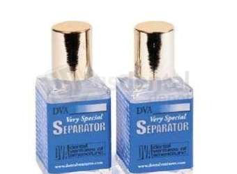 DVA - Separator Glass Bottles with Brushes (2 x 1 oz) for professional dental laboratory workflows. - # STGLBT1-S