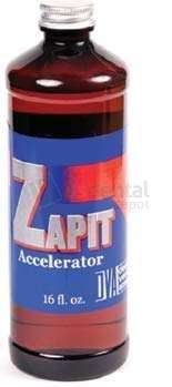 DVA - Zapit Accelerator Refill (16 oz) for professional dental laboratory workflows. - # ZAZA16