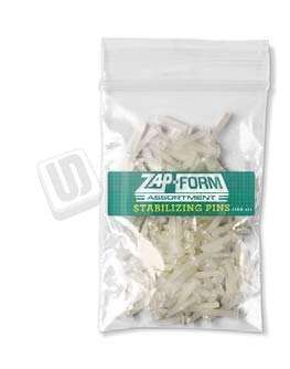 DVA - Zap-Form Stabilizing Pins (100 Pack) for professional dental laboratory workflows. - # ZFPINS100