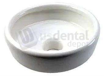 FLIGHT DENTAL - Flight 2-Inch Post Clamp Cuspidor with A6 Junction Box (No Valves), Includes Drain Connections and Mounting Hardware for Denturist Configuration - # PM-CUSP-4301