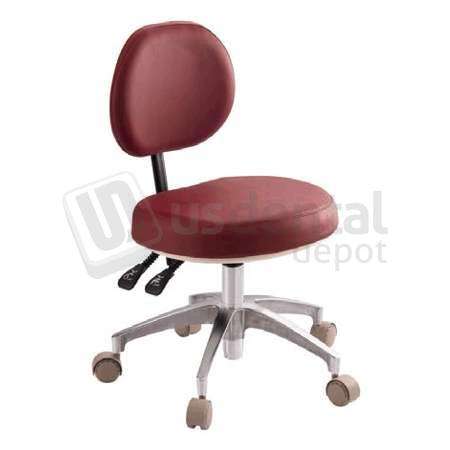 FLIGHT DENTAL - Flight Dental Systems FSDOC-602 Premium Doctor Stool, Upgraded Backrest and Tilt Mechanism, Powder-Coated Aluminum Base with High-Quality Casters - # FSDOC-602