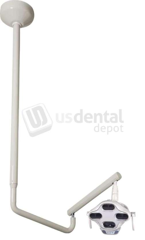 FLIGHT DENTAL - G.Comm IRIS LED Operatory Light, Ceiling Mounted, Adjustable 4200K-6000K Color Temperature, 8000-35000 Lux Intensity, 8 LEDs, Triple Axis, Aluminum Construction - # CL-306G