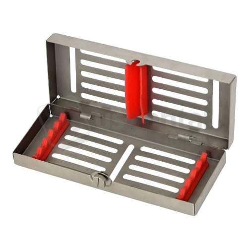 FLIGHT DENTAL - Flight Sterilization Cassette with 5 Insert Capacity, Stainless Steel, Compact for Specialized Tray Configurations - # CA-5001