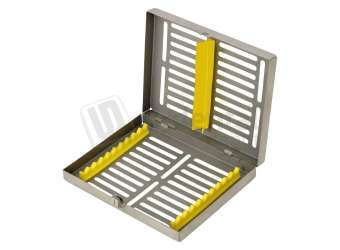 FLIGHT DENTAL - Flight Sterilization Cassette with 10 Insert Capacity, Stainless Steel, Smaller Capacity for Specialized Procedure Trays - # CA-1001