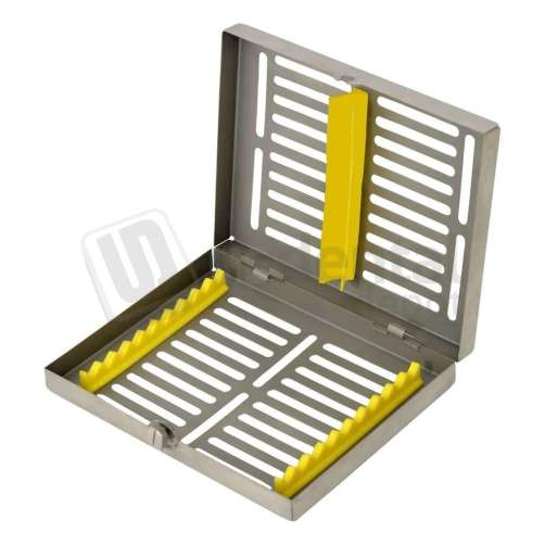 FLIGHT DENTAL - Flight Sterilization Cassette with 10 Insert Capacity, Stainless Steel, Smaller Capacity for Specialized Procedure Trays - # CA-1001