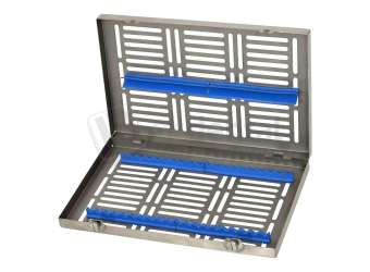 FLIGHT DENTAL - Flight Sterilization Cassette with 20 Insert Capacity, Stainless Steel, Holds Hand Instruments through Autoclave Cycle - # CA-2001