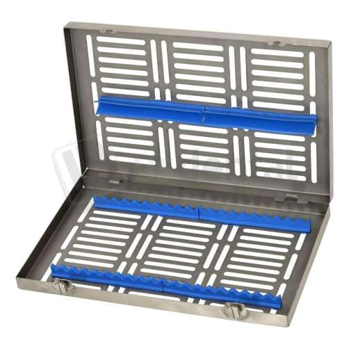 FLIGHT DENTAL - Flight Sterilization Cassette with 20 Insert Capacity, Stainless Steel, Holds Hand Instruments through Autoclave Cycle - # CA-2001