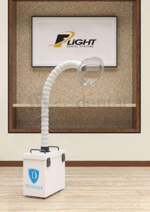 FLIGHT DENTAL - Flight Rectangular Shaped Evacuator Nozzle for AE-2000 DefendME II Aerosol Evacuator - # AE-4002