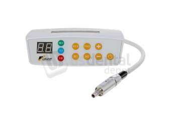 FLIGHT DENTAL - Flight Tabletop Electric Motor with LED, 3.4Ncm Torque, 2000-40000 RPM, Endo Function, Forward and Reverse, Foot Pedal, 32VDC Power Supply, Portable Configuration - # EM-9001