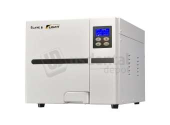 FLIGHT DENTAL - Flight Dental Systems Clave B Class B Steam Autoclave, 23L Chamber, Pre/Post Vacuum, Full Automatic, LCD Display, Built-in Printer and Datalogger - # A9003-23B