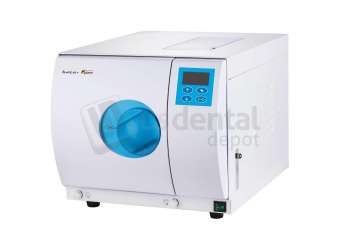 FLIGHT DENTAL - Flight Dental Systems Clave 16+ Class S Steam Autoclave with Compressor, 16L Chamber, Non-Vacuum Full Automatic, LCD Display, Independent Steam Generator - # A9004-16+