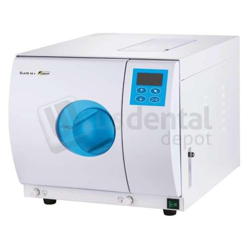 FLIGHT DENTAL - Flight Dental Systems Clave 16+ Class S Steam Autoclave with Compressor, 16L Chamber, Non-Vacuum Full Automatic, LCD Display, Independent Steam Generator - # A9004-16+