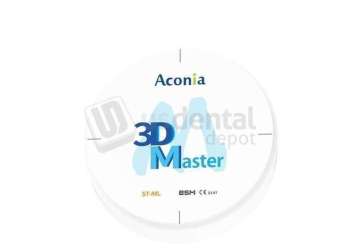 BSM Dental - ACONIA - 3D MASTER STML  Zirconia Discs 98.5mm x 20mm B4 - 3D Multilayer - # 3d master20mmb4 - # 3DM-B4-20mm