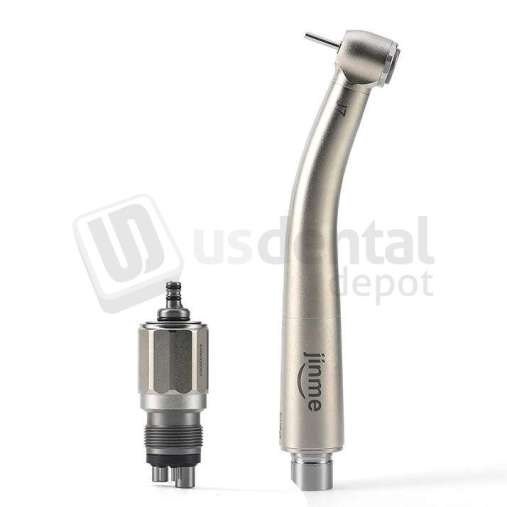 JINME - JINME J7-TUQ High Speed Air Turbine Dental Handpiece with German bearings, zero retraction anti-suckback valve, titanium coating, and quick coupling. Designed to prevent cross-contamination through the handpiece. - # J7-TUQ
