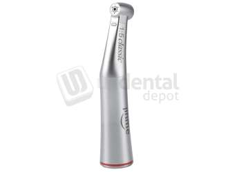 JINME - JINME 1:5 Increasing Electric Contra-Angle Handpiece with six pieces of German bearings, triple water spray, and imported fiber optic for high illumination. Multiplies motor speed for high-speed electric cutting. - # EHP-1-5