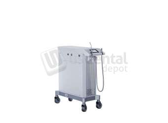 JINME - JINME Assistant Cart Suction 10 with two high speed suction lines, one low speed suction line, and one 13 liter waste water bottle. Mobile assistant-side suction unit for chairside evacuation. - # CART-SUC10