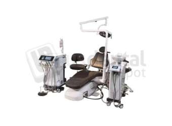 JINME - JINME Adjustable Dental Chair upholstered in genuine leather and fitted with an integrated LED operatory light. Fully adjustable patient positioning for general dental treatment. - # CHAIR-LED
