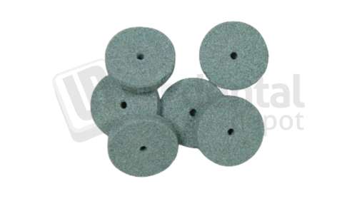 BESQUAL #2 GREEN Unmounted Stone Wheel G302 - 100pk -19mm x 3mm Piedra Verde Rueda - #103-1302