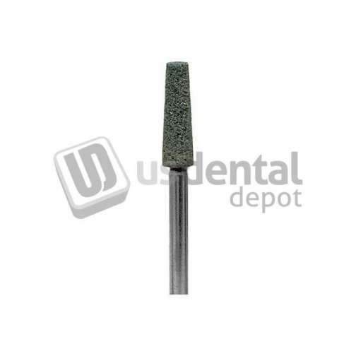 BESQUAL  GREEN Mounted Grinding Stone #20, 100pk. Flat End Taper, Excellent - G20 - #101-1020