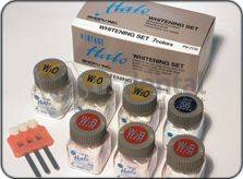 SHOFU Vintage Halo Whitening Set - #7770 -(3) 15gr Whitening body- (3) 15gr opaque powders- 15gr opal enamel- 3 shade tabs- 1 Gumy- instructions #7770