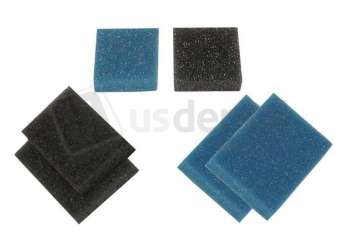 KEYSTONE FOAM Filler For 1in Square Rigid Plastic Box - 100pk - BLACK - K#9571065-100  (  0.37in thick for Crown & Bridge Boxes Recommended 2 per box )